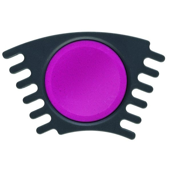 5 Stück Faber-Castell Farbkastenersatzfarbe Connector, 125025, Wasserfarbe, magenta 4005401250258 Faber-Castell