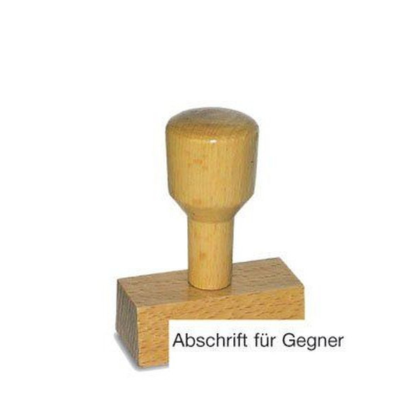 4011272701041 - Textstempel LST805 mit Text Abschrift für Gegner Holz braun 4011272701041 - Textstempel LST805 mit Text Abschrift für Gegner Holz braun