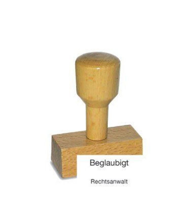 Holzstempel Beglaubigt Rechtsanwalt