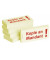 Haftnotizen bedruckt 1301010155, Business Haftnotizen 1301010155, 75x35mm (HxB), gelb, "Kopie an Mandant", rechteckig, "Kopie an