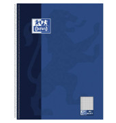 Collegeblock 100050358 Schule, Lineatur 22 / liniert mit Rand innen, A4+, 90g, blau, 80 Blatt