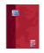 Collegeblock 100050361 Schule, Lineatur 28 / kariert mit Rand innen/außen, A4+, 90g, rot, 80 Blatt