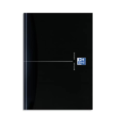 Notizbuch 100100905, Office Essentials, schwarz, A5, kariert, 90g, 96 Blatt / 192 Seiten