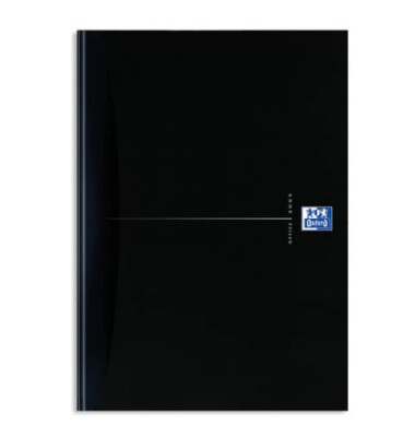 Notizbuch 100104227, Office Essentials, schwarz, A4, kariert, 90g, 96 Blatt / 192 Seiten