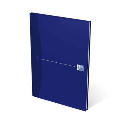 Notizbuch 100102357, Office Essentials, blau, A4, kariert, 90g, 96 Blatt / 192 Seiten