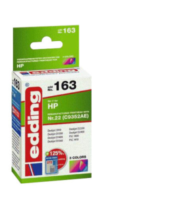 Druckerpatrone EDD-163 ersetzt HP 22 color 