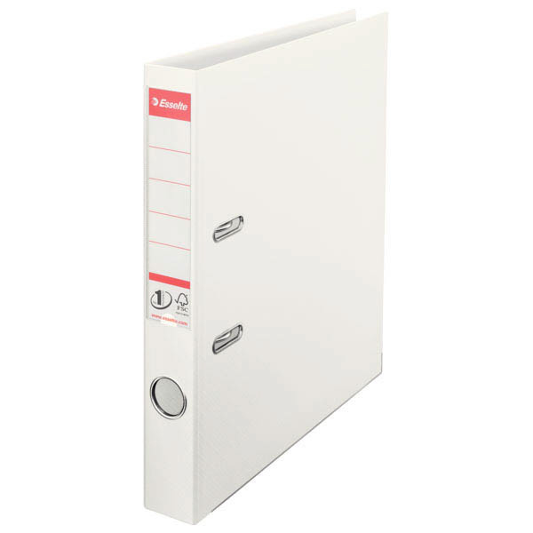 10 Stück Esselte Ordner No.1 Power 811400, A4 50mm schmal PP vollfarbig weiß 4049793006086 Esselte