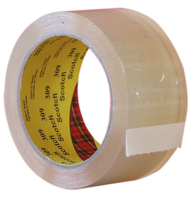 Packband 309T5066, 50mm x 66m, PP, leise abrollbar, transparent