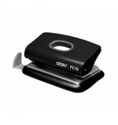 Bürolocher FC10 23638501, schwarz, bis 1mm 10 Blatt, mit Anschlagschiene