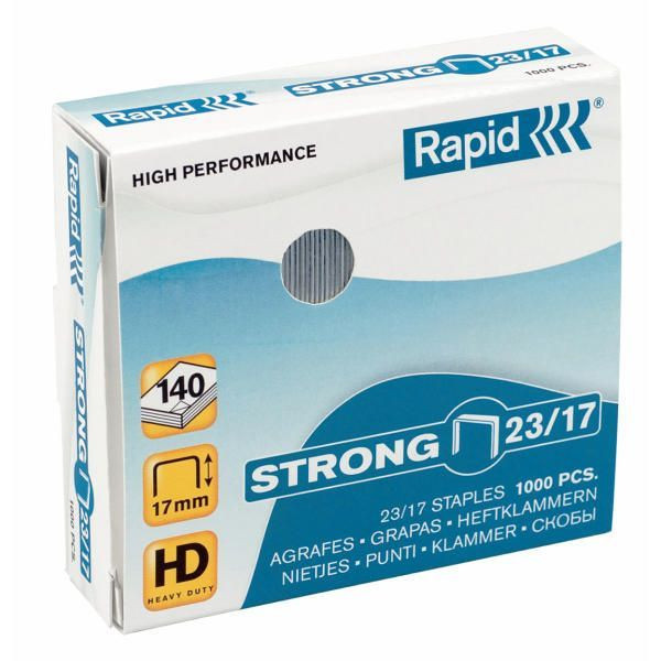 7313468700003 - Heftklammern High Performance Strong 23 12 24870000 Stahldraht verzinkt Heftleistung 90 Blatt max 7313468700003 1000 Stück