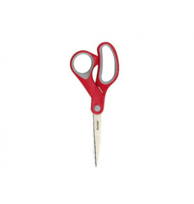 Komfort-Schere rot-grau 20cm