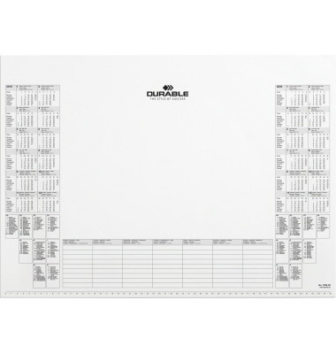 Kalenderschreibunterlage 7291 2 Jahres&uuml;bersicht 57x40,5cm ab 2023