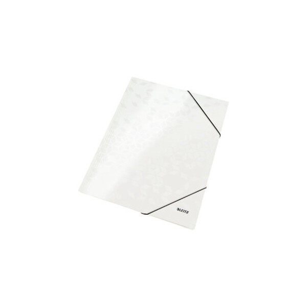 4002432395101 - Eckspannmappe WOW 3982-00-01 A4 perlweiß PP-laminierter Karton 300g mit 3 Einschlagklappen 4002432395101 Leitz