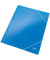 Eckspannmappe WOW 3982-00-36, A4 blau metallic PP-kaschiert 300g, mit 3 Einschlagklappen