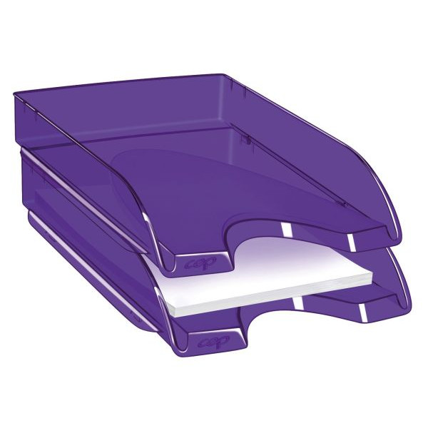 3462152007707 - Briefablage Pro Happy 1002000771 A4   C4 violett-transparent Kunststoff stapelbar 3462152007707 Cep