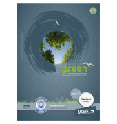 Briefblock 608585020 Green, Lineatur 22 / kariert, A4, 70g, blau, 50 Blatt
