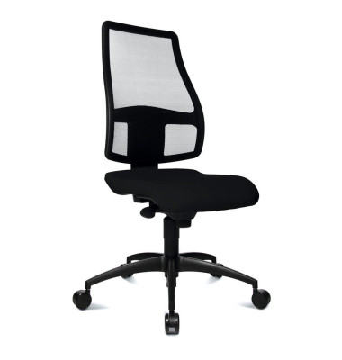 B&uuml;rostuhl Synchro Net, schwarz / schwarz, bis 110kg, ohne Kopfst&uuml;tze