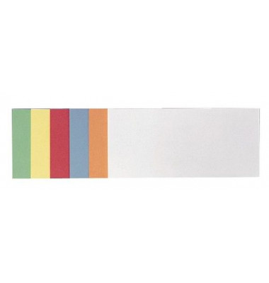 Moderationskarten Rechteck 14,9x9,8cm selbstklebend farbig sortiert