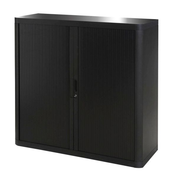 PAPERFLOW Aktenschrank easy Office E1CT0004400045, Kunststoff/Stahl abschließbar, 2 OH, 110 x 104 x 41,5 cm, schwarz 3660141929089 PAPERFL
