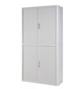 Aktenschrank easy Office E2CT0003600028, Kunststoff/Stahl abschließbar, 4 OH, 110 x 204 x 41,5 cm, lichtgrau