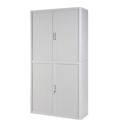 Aktenschrank easy Office E2CT0003600028, Kunststoff/Stahl abschließbar, 4 OH, 110 x 204 x 41,5 cm, lichtgrau