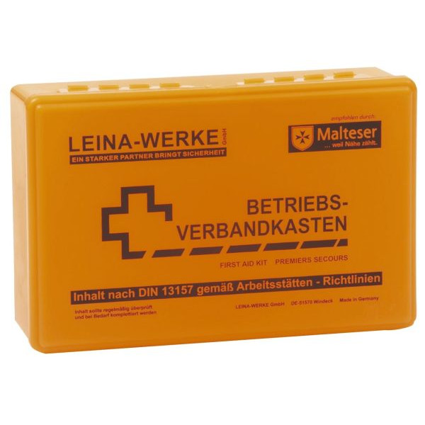 4011166200032 - Verbandkasten klein orange gefüllt DIN 13157 4011166200032 Leina-Werke