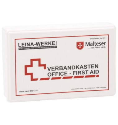 Betriebsverbandkasten Office-First Aid weiß gefüllt DIN 13157 Betriebsverbandkasten Office-First Aid weiß gefüllt DIN 13157