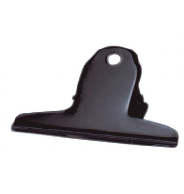 Briefklemmer 770-11, 75mm, Metall lackiert schwarz, 10 St&uuml;ck