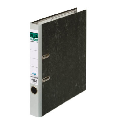 Ordner Rado Klassik 10404 100022597, A4 50mm schmal Karton schwarz/grau