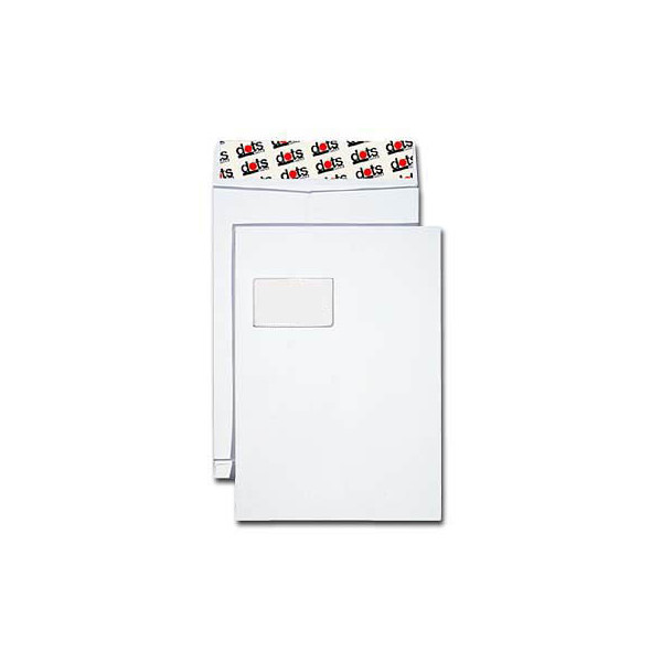 4250073713055 - Faltentaschen 08905054 C4 mit Fenster 20mm-Falte haftklebend 130g weiß 4250073713055 50 Stück 4250073713055 - Faltentaschen 08905054 C4 mit Fenster 20mm-Falte haftklebend 130g weiß 4250073713055 50 Stück