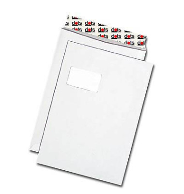 Versandtaschen Enduro 08905057, C4, mit Fenster, haftklebend, 100g, weiß