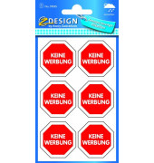 Hinweisetiketten Keine Werbung