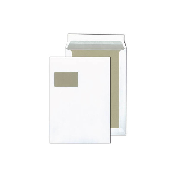 4003928603267 - Versandtaschen 30001495 mit Papprückwand C4 mit Fenster haftklebend 120g weiß 4003928603267 100 Stück 4003928603267 - Versandtaschen 30001495 mit Papprückwand C4 mit Fenster haftklebend 120g weiß 4003928603267 100 Stück