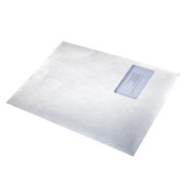Versandtaschen Tyvek Pocket 00011796, C4, mit Fenster, haftklebend, 55g, weiß