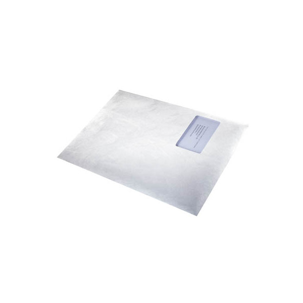 4026283055335 - Versandtaschen Tyvek Pocket 00011796 C4 mit Fenster haftklebend reißfest wasserfest 55g weiß 4026283055335 100 Stück