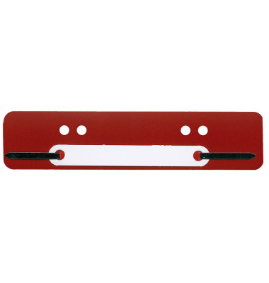 Heftstreifen kurz, 34x150mm, Kunststoff mit Kunststoffdeckleiste, rot Heftstreifen kurz, 34x150mm, Kunststoff mit Kunststoffdeckleiste, rot