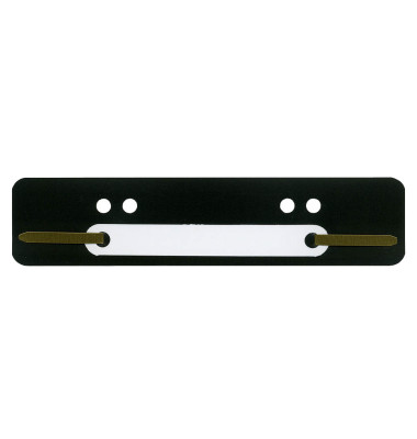 Heftstreifen kurz, 34x150mm, Kunststoff mit Kunststoffdeckleiste, schwarz Heftstreifen kurz, 34x150mm, Kunststoff mit Kunststoffdeckleiste, schwarz