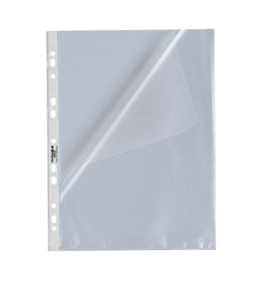 Prospekth&uuml;llen 266319, A4 transluzent genarbt, oben & links offen, 0,055mm