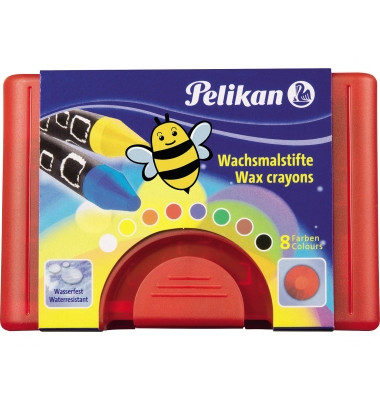 Wachsmalstift rund 8er rot