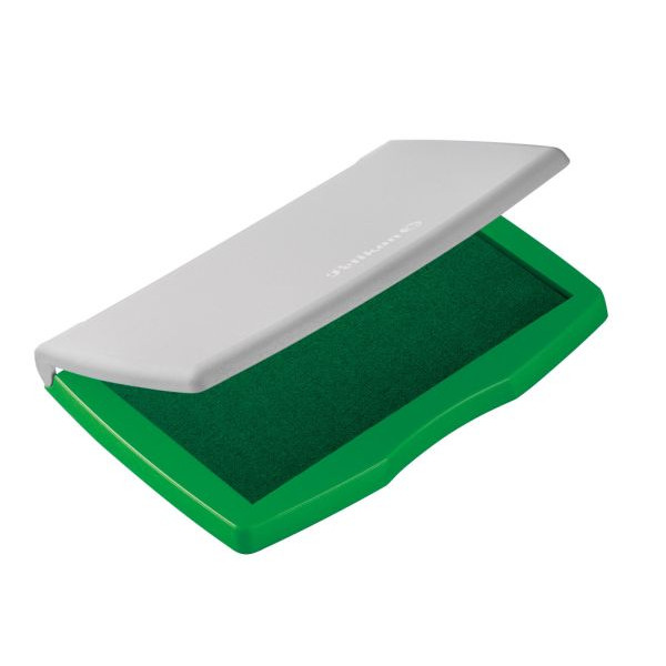 4012700336200 - Stempelkissen 336206 No2E Größe 2 grün getränkt ohne Öl 11x7cm im Kunststoffgehäuse 4012700336200 Pelikan