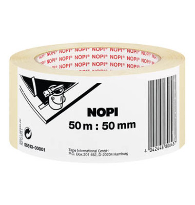 Kreppband 55513-00001 50mm x 50m beige ablösbar