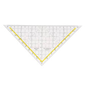 Kunststoff-Geodreieck TZ-Dreieck 1650/1 glasklar 22,5cm
