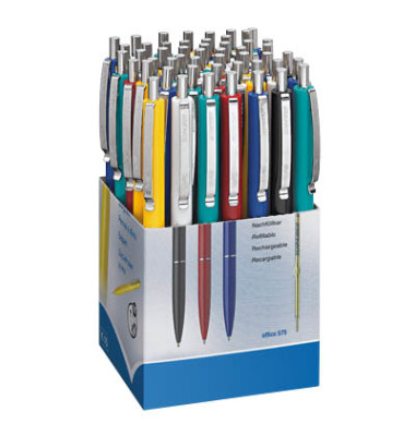 K15 farbsortiert Schreibfarbe blau Kugelschreiber 0,6mm 50 Stück