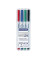Boardmarker-Set Lumocolor 301 pen, 301-WP4, Etui, 4-farbig sortiert, 1mm Rundspitze