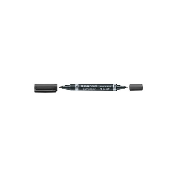 4007817348437 - Permanentmarker Lumocolor duo 348-9 Pack schwarz 06mm+15mm Rundspitze 4007817348437 Staedtler (Lumocolor) 10 Stück 4007817348437 - Permanentmarker Lumocolor duo 348-9 Pack schwarz 06mm+15mm Rundspitze 4007817348437 Staedtler (Lumocolor) 10 Stück