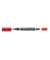 Permanentmarker Lumocolor duo, 348-2, Pack, rot, 0,6-1,5mm Rundspitze/doppel