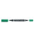 Permanentmarker Lumocolor duo, 348-5, Packung, gr&uuml;n, 0,6-1,5mm Rundspitze/doppel
