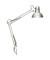 Schreibtischlampe MAULstudy, silber, mit Tischklemme