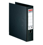 Ordner maX.file protect plus 10834315, A4 80mm breit PP vollfarbig schwarz