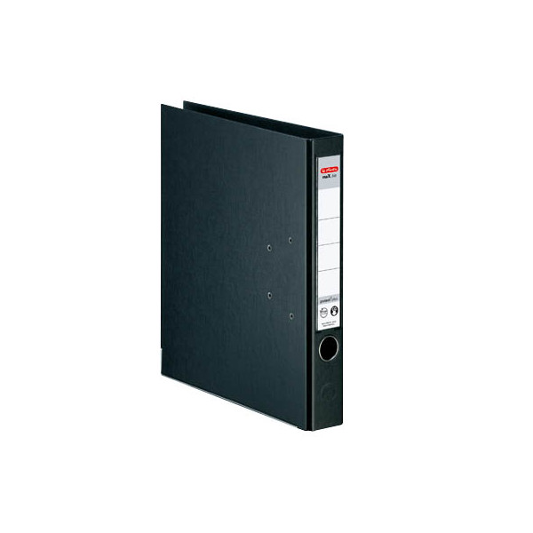 10 Stück Herlitz Ordner maX.file protect plus 10834729, A4 50mm schmal PP vollfarbig schwarz 4008110308401 Herlitz